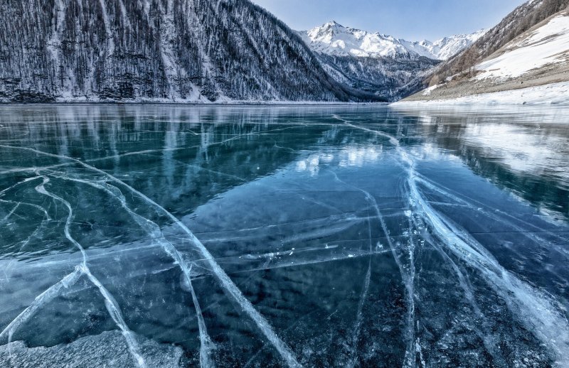 Озеро Байкал лед