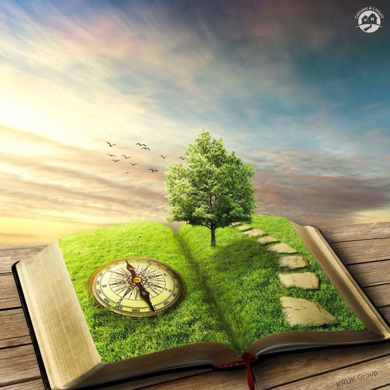 Книга на фоне природы