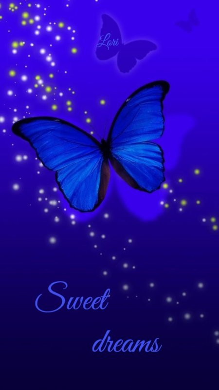 Синяя бабочка