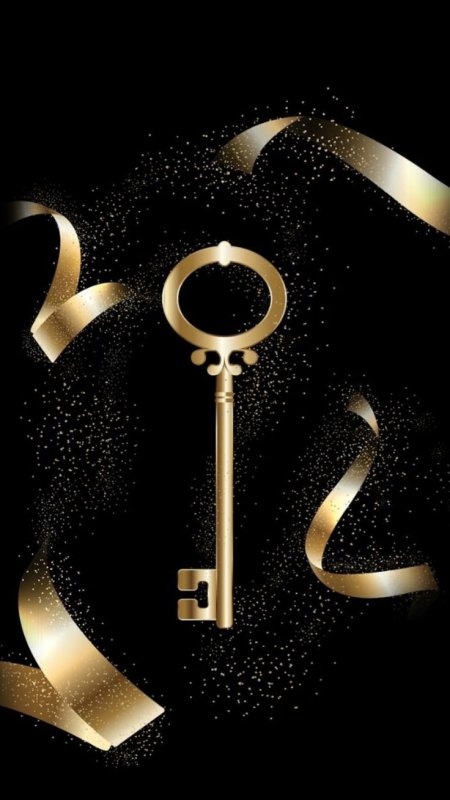 Черно золотые обои