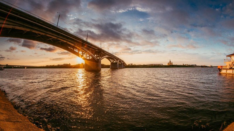 Река Волга Саратов