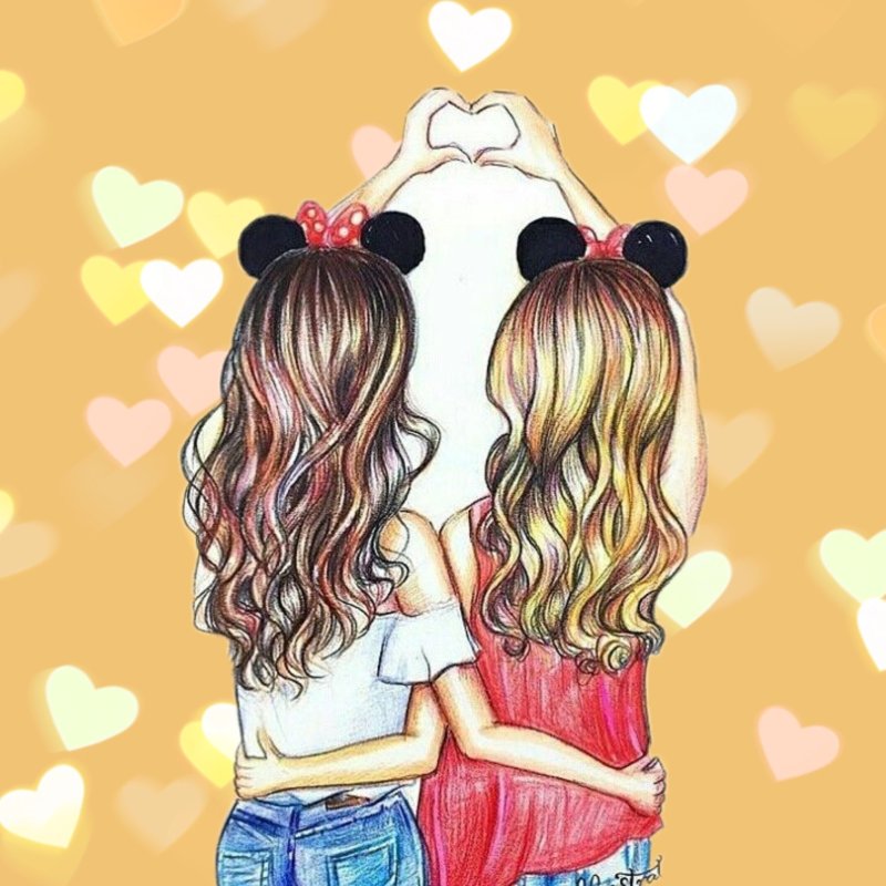 Лучшие подруги мультяшные