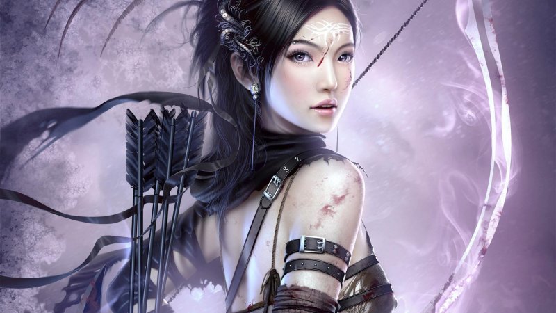 Девушка фэнтези арт