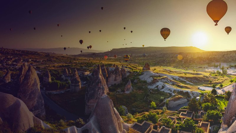 Город в Турции Каппадокия