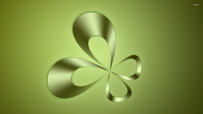 Обои на рабочий стол Клевер четырехлистный
