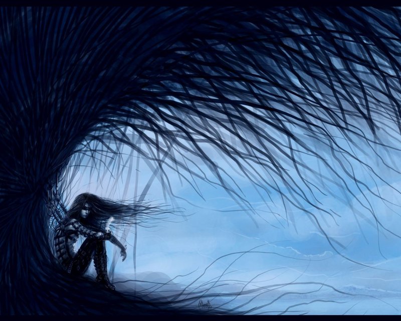 Грустные обои