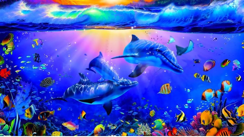 Красивый подводный мир океана