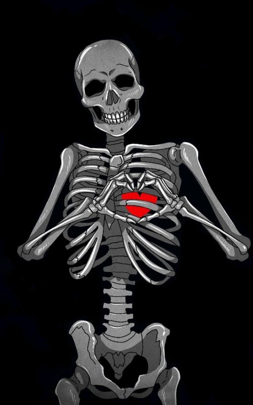 Скелет на заставку