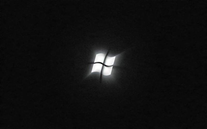 Заставка виндовс темная