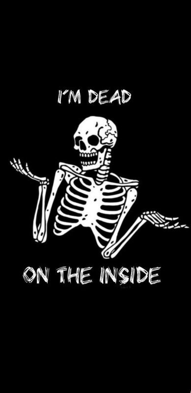 Обои скелет