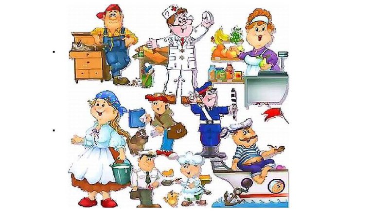 Профессии для детей на прозрачном фоне