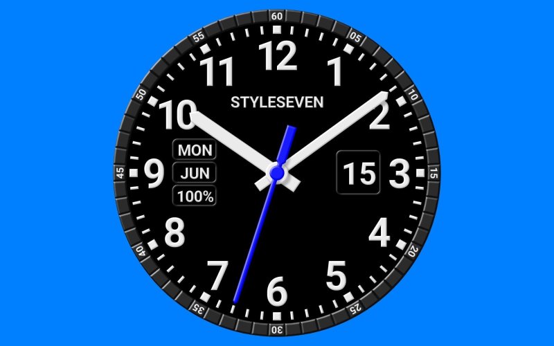 Заставка аналоговые часы