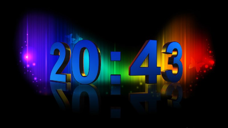 Цифровые часы на рабочий стол