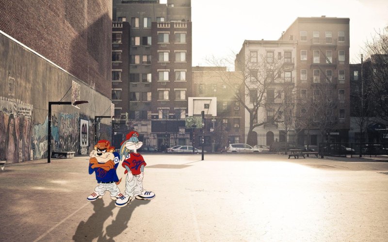 Гетто зима Лос Анджелес переулок