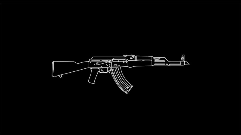 Черный АК 47 КС го