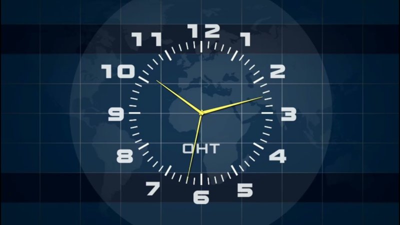 Часы ТВ скринсейвер