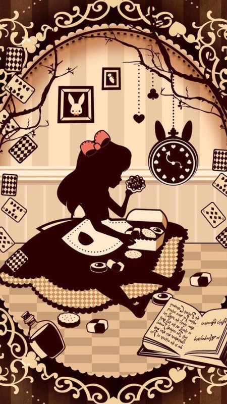 Алиса в стране чудес обои