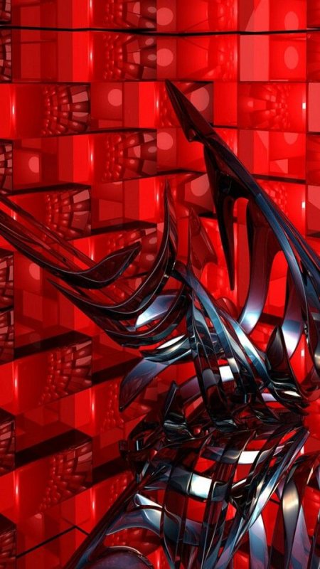 Красно черная абстракция