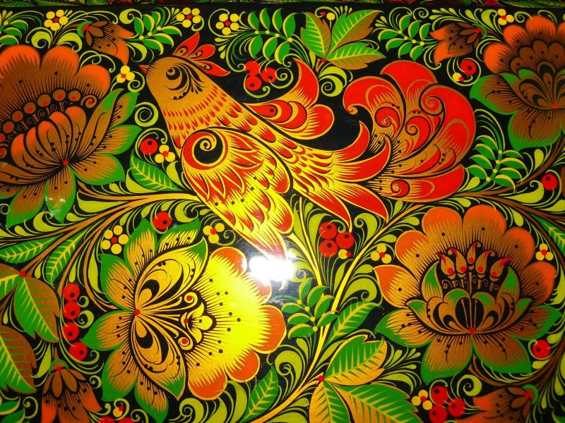 Хохломская роспись промысел