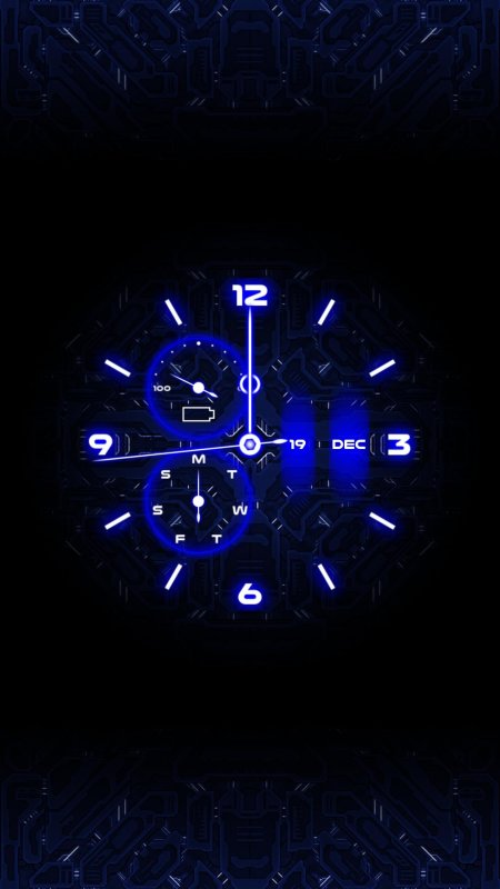 Стильные часы на заставку