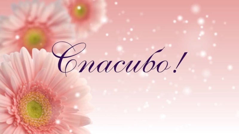 Спасибо за поздравления