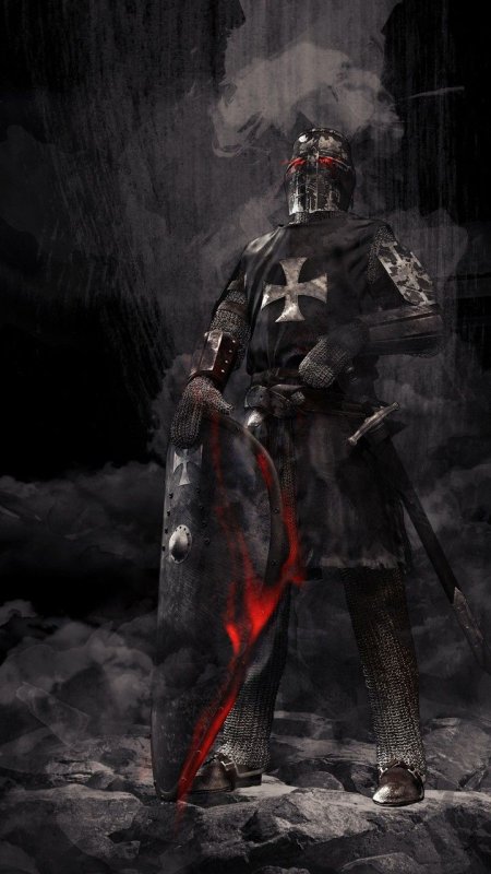 Рыцарь средневековый мрачный