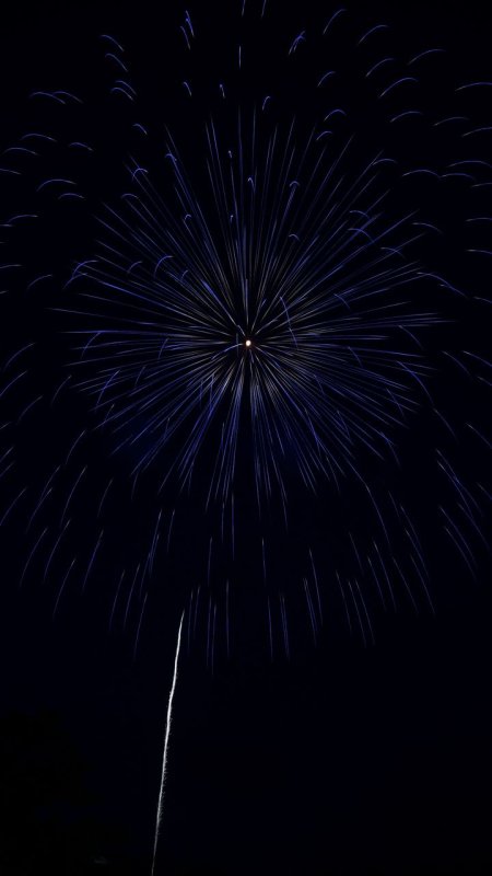 Фейерверк на темном небе