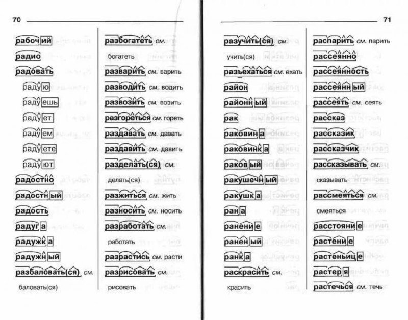 Разбор Слава по состау