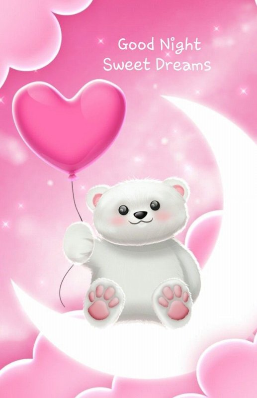 Мишка на розовом фоне обои