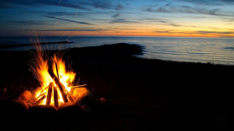 Красивый костер