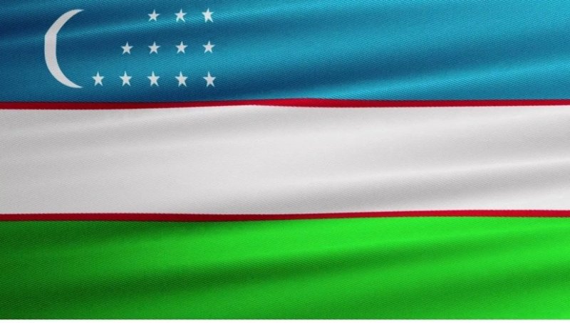 Флаг Узбекистана 4k