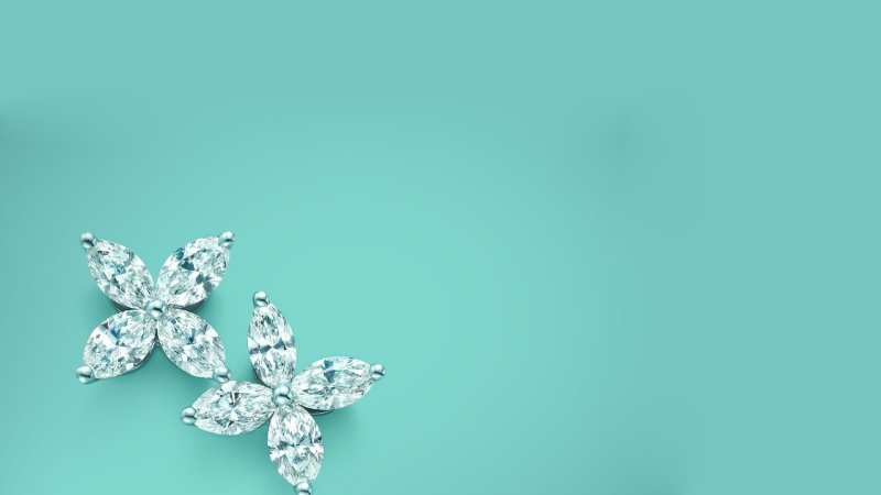 Цветы на бирюзовом фоне