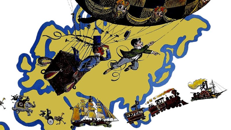 Жюль Верн вокруг света за 80 дней карта путешествия