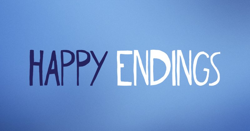 Хэппи энд надпись