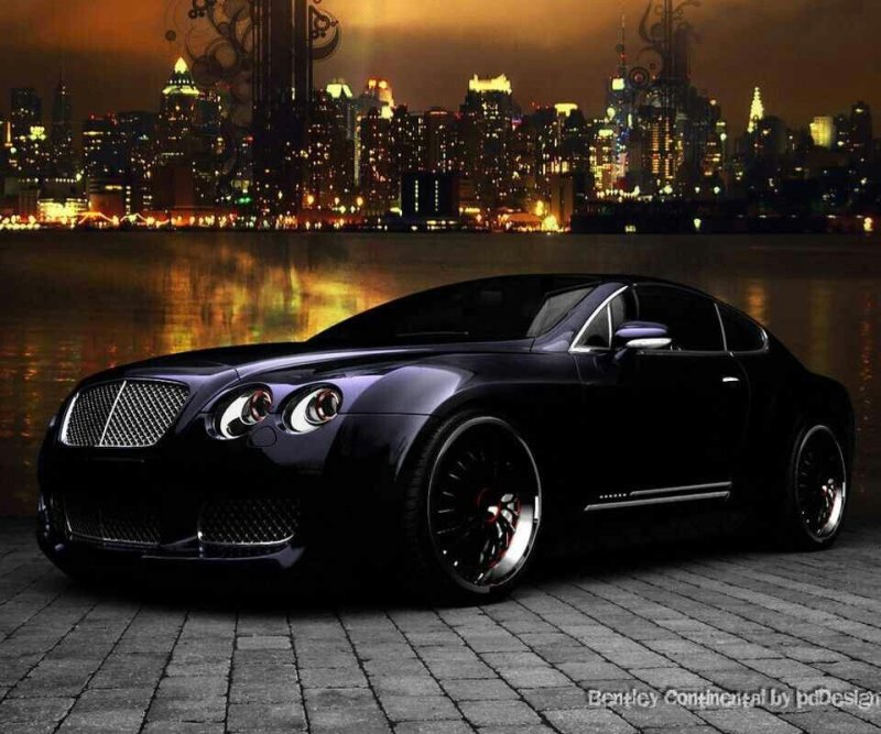 Bentley Continental gt 2010 Night Lighting
