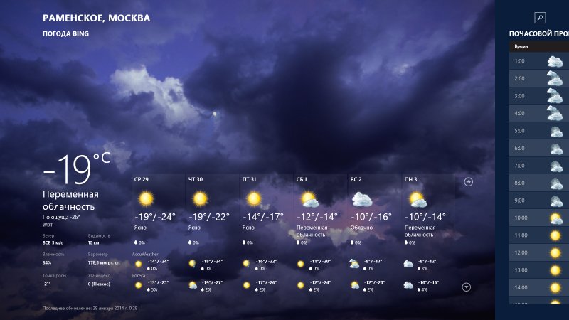 Погодный Виджет на рабочий