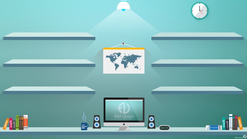 Полки для ярлыков на рабочем столе