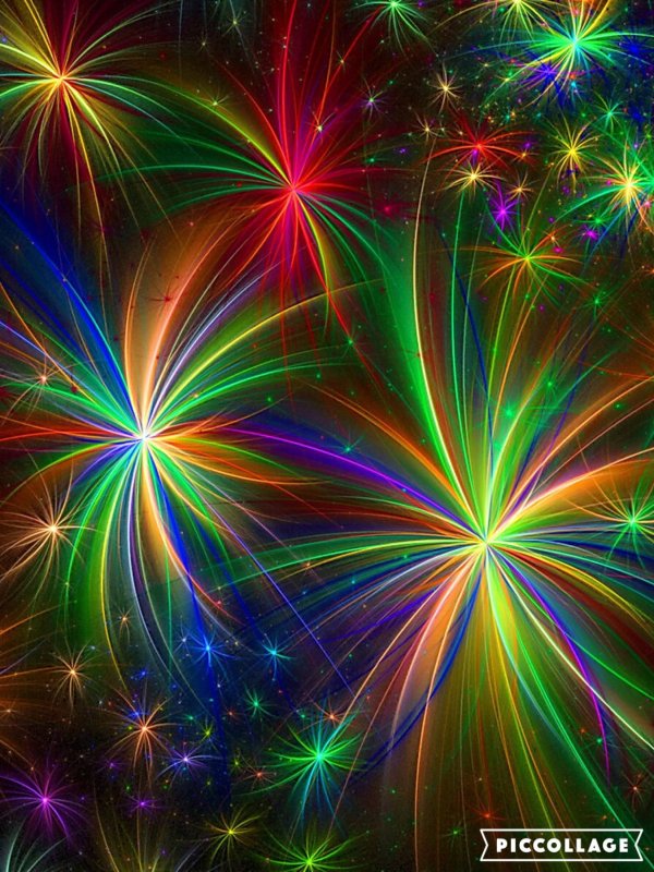 Яркие переливающиеся цвета