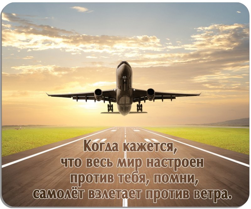 Самолет приземляется