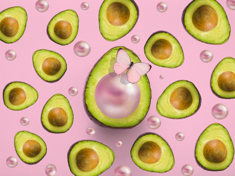 Красивые обои с авокадо милые