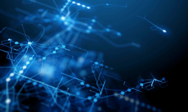 Синий абстрактный фон