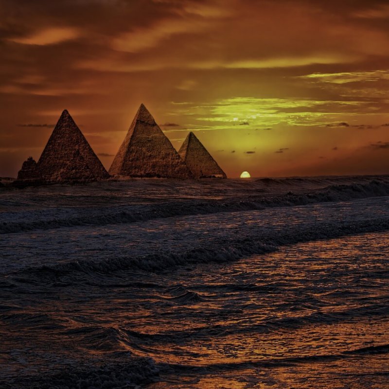 Египет красное море и пирамиды
