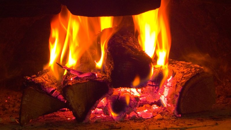 Осень камин