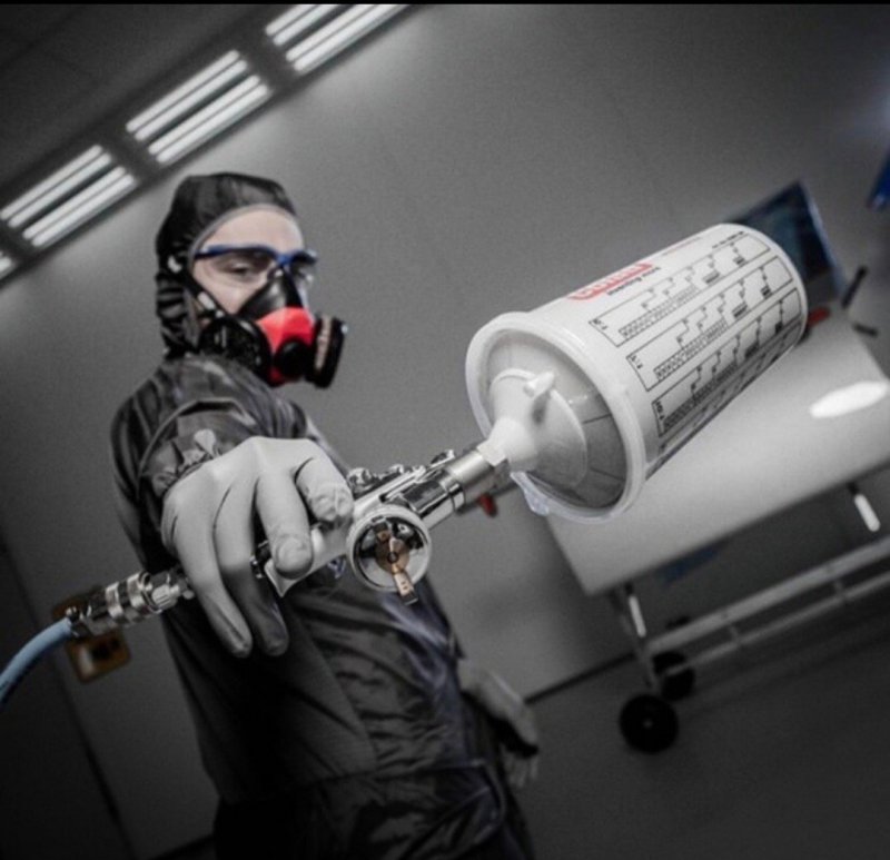 Автомаляр с краскопультом