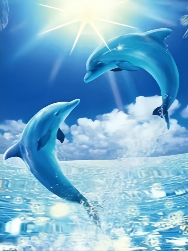 Живые дельфины