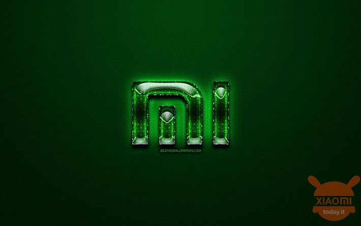Обои с логотипом mi