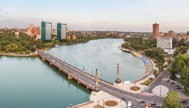 Донецк Кальмиус панорама
