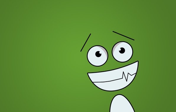 Зеленый смайлик