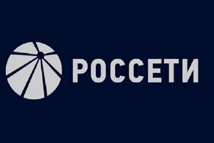 Россети логотип белый