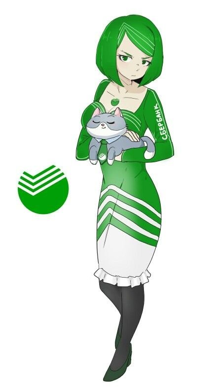 Сбер тян Маскот